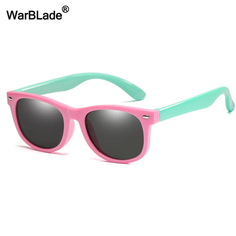 WarBlade Polarized Kids Sunglasses Silicone Flexible Safety Sun Glasses