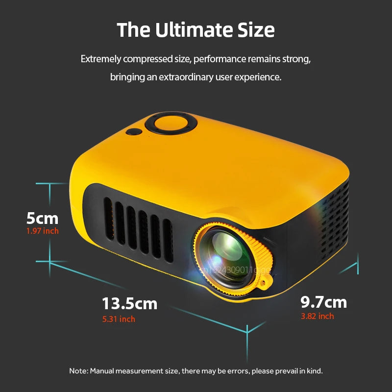 A2000 Mini portable 1080p home video projector