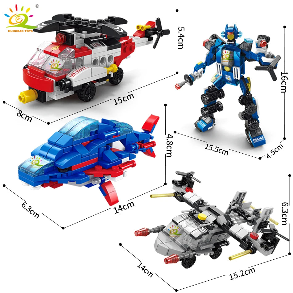 6IN1 Building Blocks vehicle kits