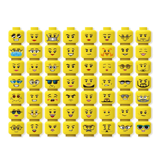 56pcs Building block mini figure heads pack